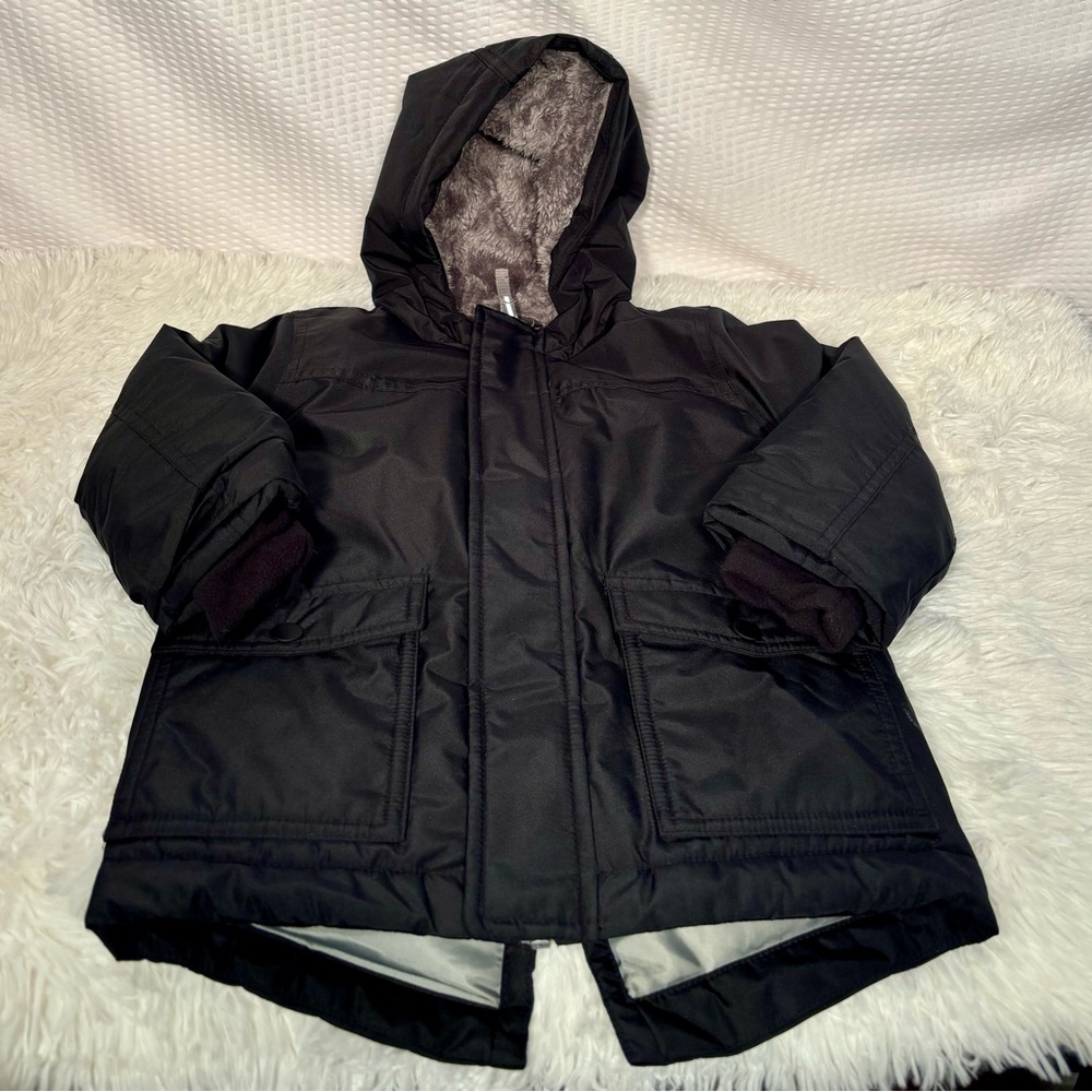 Cat & Jack Black Hoodedβ Wimter Jacket